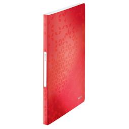 Leitz WOW Display Book 40 pockets 80 sheet capacity A4 Red Pack of 10