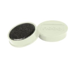 Nobo Magnetic Whiteboard Magnets 32mm White Pack of 10