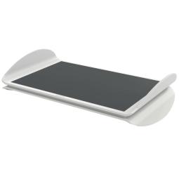 Leitz Ergo Adjustable Computer Foot Rest Light Grey/White 65030085