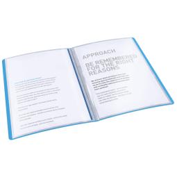Esselte VIVIDA Display Book soft, translucent Blue Pack of 10