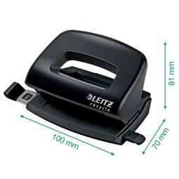 Leitz NeXXt Recycle Mini Hole Punch Black Pack of 6