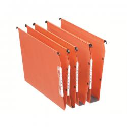 Esselte Orgarex Dual Lateral Suspension File 330mm 220gsm V Base Orange Box of 25