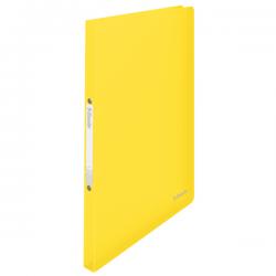 Esselte VIVIDA A4 Ring Binder 25mm Spine Polypropylene Translucent Yellow Pack of 10