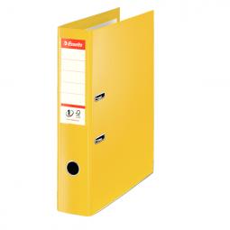 Esselte No.1 VIVIDA Lever Arch File Foolscap Polypropylene 75mm Yellow Pack of 10