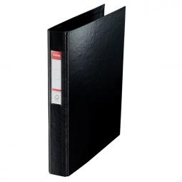 Esselte VIVIDA Ring Binder A4 Polypropylene 25mm 2 Round Ring Black Pack of 10