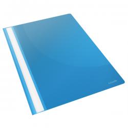 Esselte VIVIDA Report Flat File A4 Blue Plastic With Clear Front Pack of 25