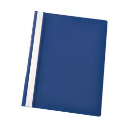 Esselte VIVIDA Report Flat File A4 Dark Blue Plastic With Clear Front Pack of 25