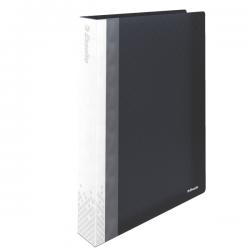 Esselte VIVIDA Display Book rigid translucent A4 Black Pack of 5