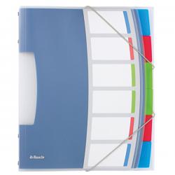 Esselte VIVIDA Divider Book 6 Part Translucent Multicolour A4