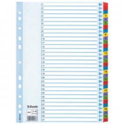 Esselte Mylar 1-31 Part Dividers A4 Multi-Coloured Pack of 10