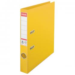 Esselte No.1 Plastic Lever Arch File A4 50mm Yellow Pack of 10