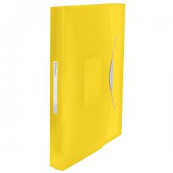 Esselte VIVIDA Expanding 6 Tab Project File A4 Translucent Yellow Pack of 5