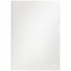 Esselte Pack of 100 Quality Folder Transparent Matte Clear Polypropylene 115 micron