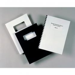 GBC LeatherGrain Binding Cover A4 250 gsm White Pack of 50