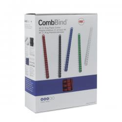 GBC CombBind Binding Combs 51mm A4 21 Ring White Pack of 50