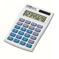 Ibico 081X Pocket Calculator White/ Blue