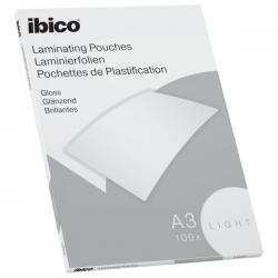 Ibico Basics Light A3 Laminating Pouches Crystal clear Pack of 100