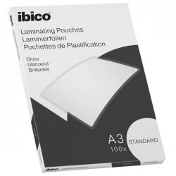 Ibico Basics Standard A3 Laminating Pouches Crystal clear Pack of 100