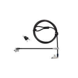 Kensington Slim N17 2.0 Keyed Dual Head Laptop Lock for Wedge-Shaped Slots