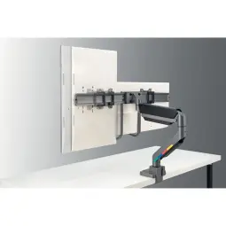Kensington SmartFit™ Dual Monitor Arm with Crossbar and Handle