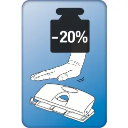 Leitz 4-Hole Punch, 25 sheet capacity, Grey