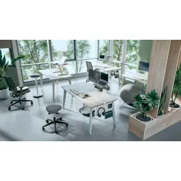 Leitz Ergo Active Sitting Stool with Wheels and Wobble Comfort Seat