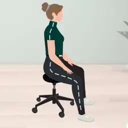 Leitz Ergo Sitting Stool with Wheels and Comfort Seat