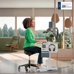 Leitz Ergo Sitting Stool with Wheels and Comfort Seat
