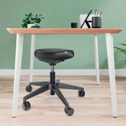 Leitz Ergo Sitting Stool with Wheels and Comfort Seat