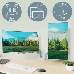 Leitz Ergo Space Saving Dual Monitor Arm