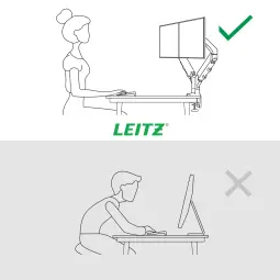 Leitz Ergo Space Saving Dual Monitor Arm