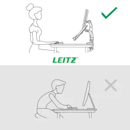 Leitz Ergo Space Saving Dual Monitor & Laptop Arm
