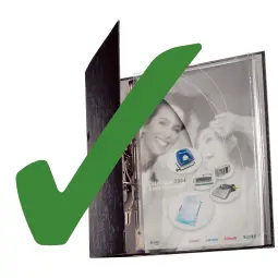 Leitz Expanding Pocket with Metal Strip, Clear, 170 Micron PVC (Pack 3) - Outer carton of 10