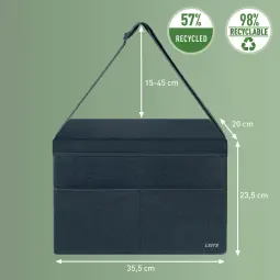 Leitz Fabric Compact Hot Desking Work Bag with Lid
