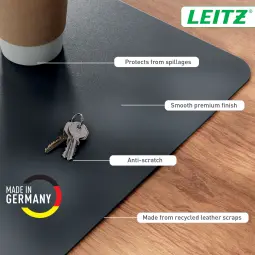 Leitz Large Leather Desk Mat