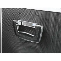 Leitz Lockable Personal On the Move Filing Case, A4 Chrome/Black