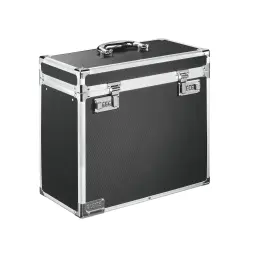 Leitz Lockable Personal On the Move Filing Case, A4 Chrome/Black
