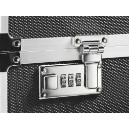 Leitz Lockable Suspension File Chest, Foolscap, Chrome/Black
