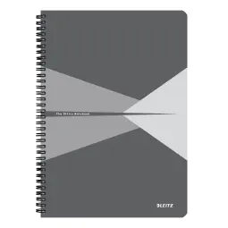 Leitz Notebook Office Card A4 Ruled Grey - Outer Carton of 5