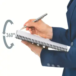 Leitz Office Notebook A4 squared, wirebound with cardboard cover - Outer carton of 5
