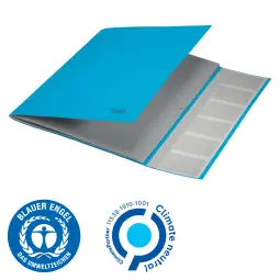 Leitz Recycle Card Divider Book, Blue - Outer carton of 6