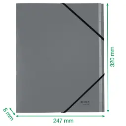 Leitz Recycle Card Divider Book, Green - Outer carton of 4
