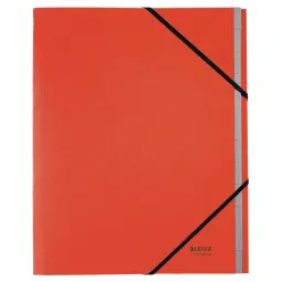 Leitz Recycle Card Divider Book, Red - Outer carton of 4