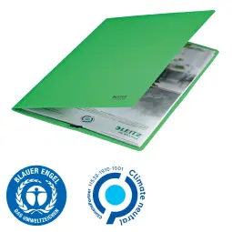 Leitz Recycle Card Folder with elastic bands, Green - Outer carton of 10