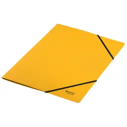 Leitz Recycle Card Folder with elastic bands, Yellow - Outer carton of 10