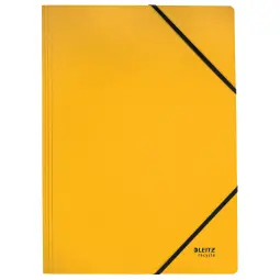 Leitz Recycle Card Folder with elastic bands, Yellow - Outer carton of 10