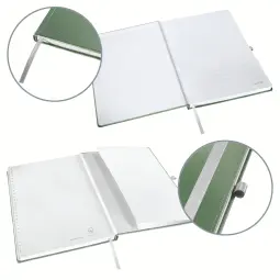 Leitz Style Notebook A4 ruled with hardcover 80 sheets. Celadon Green - Outer carton of 5