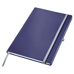 Leitz Style Notebook A4 ruled with hardcover 80 sheets. Titan Blue - Outer carton of 5