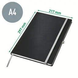 Leitz Style Notebook A4 ruled with hardcover 80 sheets.Garnet Red - Outer carton of 5