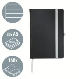 Leitz Style Notebook A5 ruled with hardcover - Outer Carton of 5